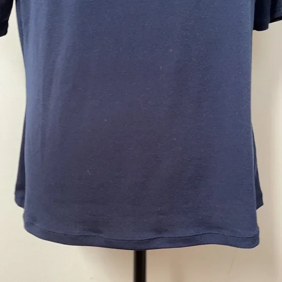 The Limited Navy Short Sleeve Blouse - Picture 5 of 15